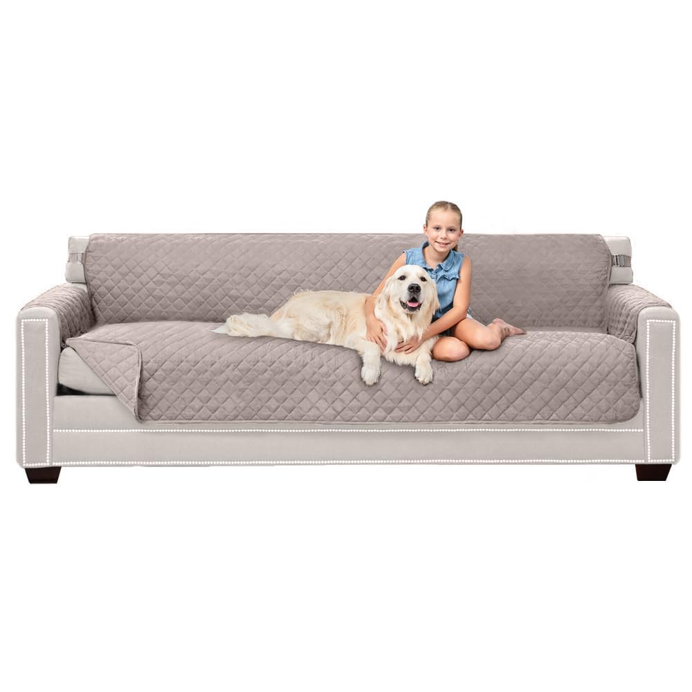 Sofa Shield® Couch Sofa Slip Cover for Dogs with Strap, Navy Sand