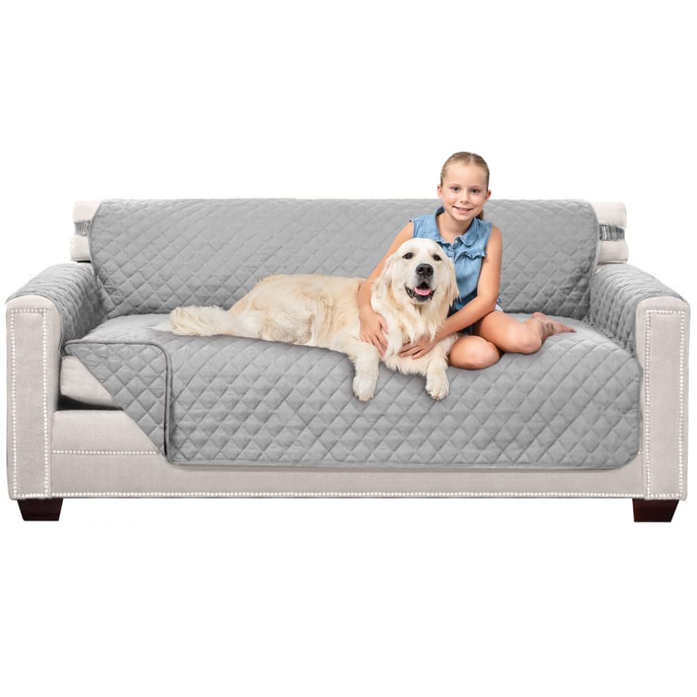 Sofa Shield® Couch Sofa Slip Cover for Dogs with Strap, Navy Sand
