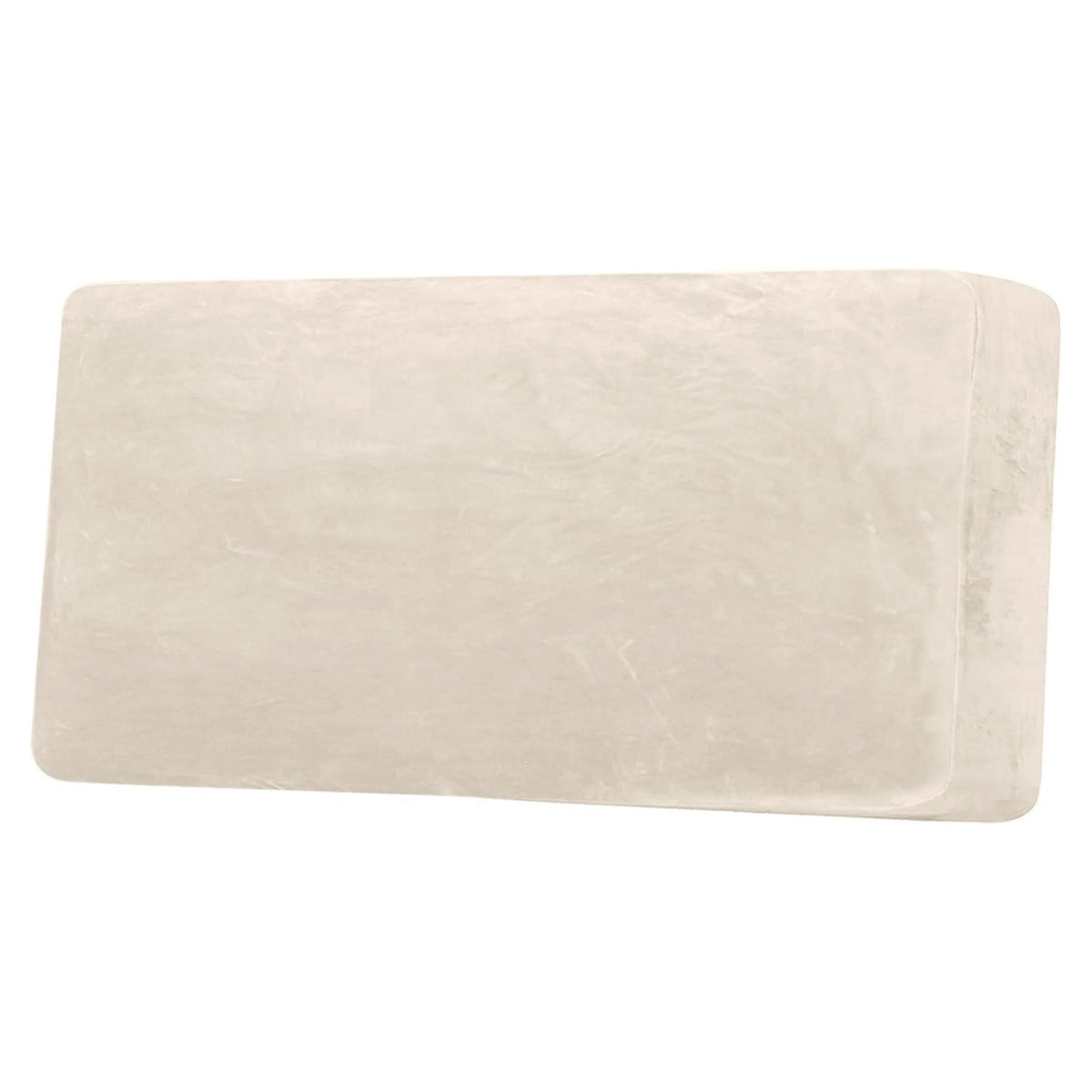 H.VERSAILTEX Velvet Stretch Couch Cushion Cover Plush Cushion Slipcover for Chair Loveseat Sofa Cushion Furniture Protector Seat Cushion Sofa Cover (3 Piece Sofa Cushion Covers, Ivory)