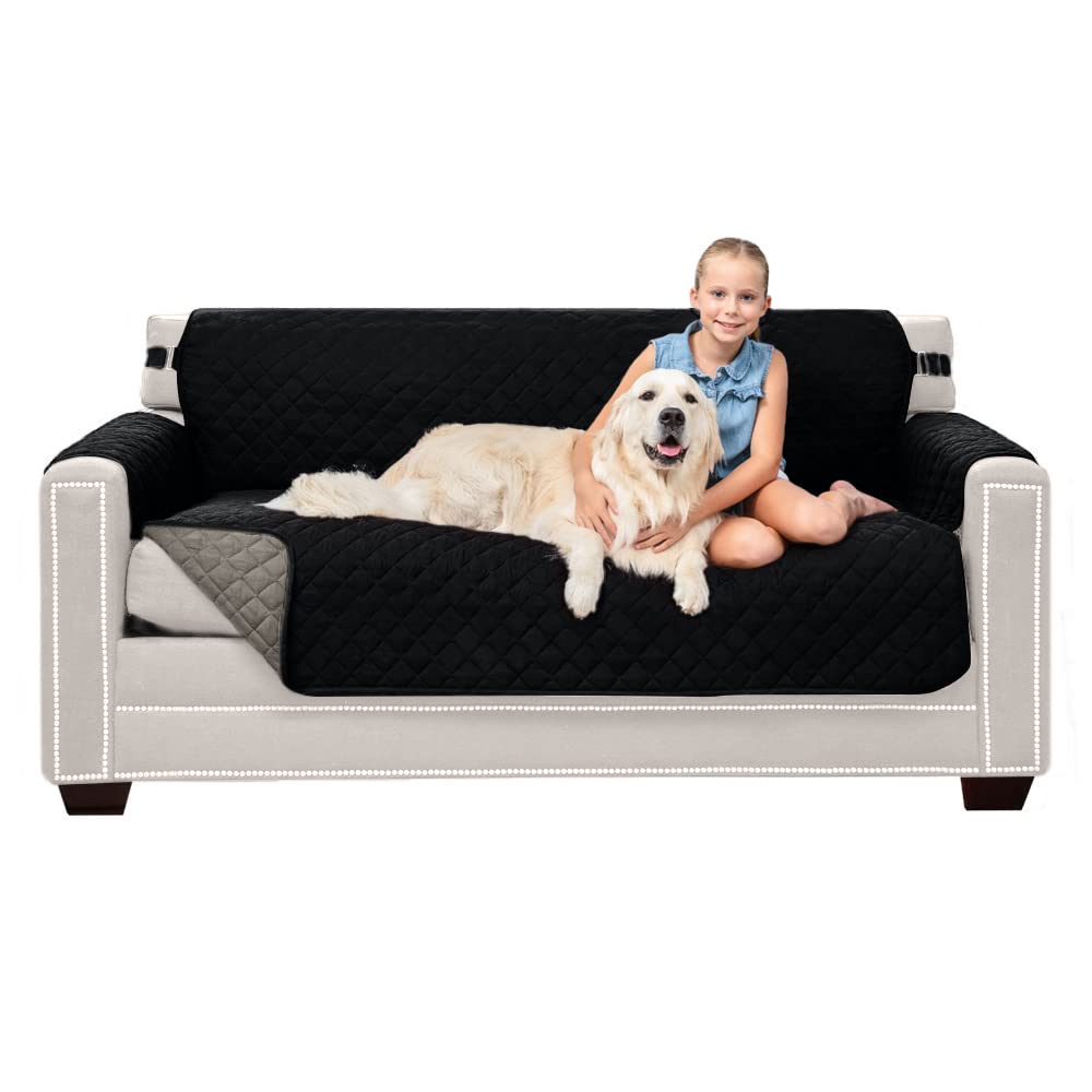 Sofa Shield® Couch Sofa Slip Cover for Dogs with Strap, Navy Sand