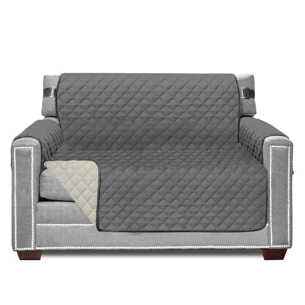 Sofa Shield® Couch Sofa Slip Cover for Dogs with Strap, Navy Sand