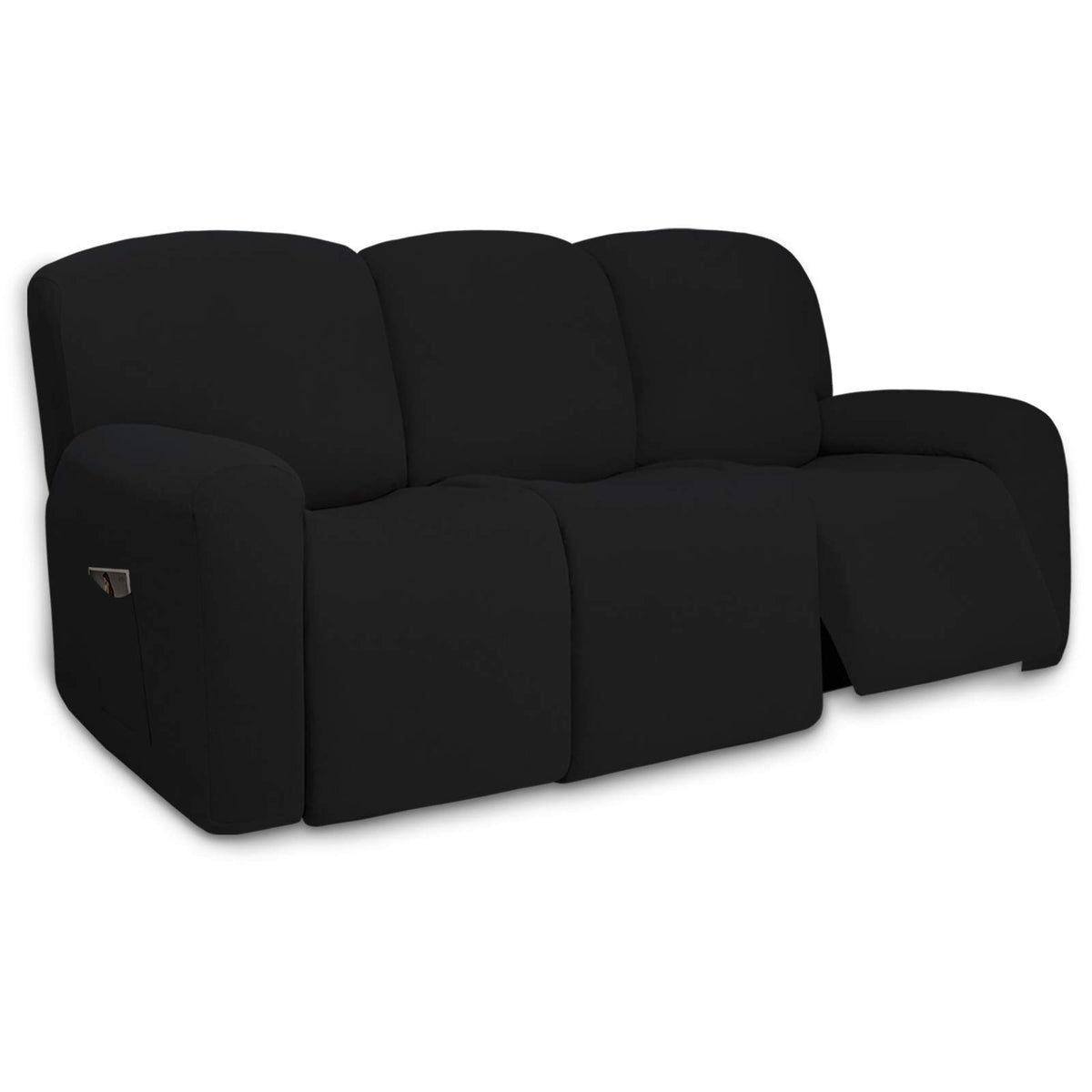 PureFit Stretch Couch Covers for Sofa Large Sofa Slipcovers Chocolate