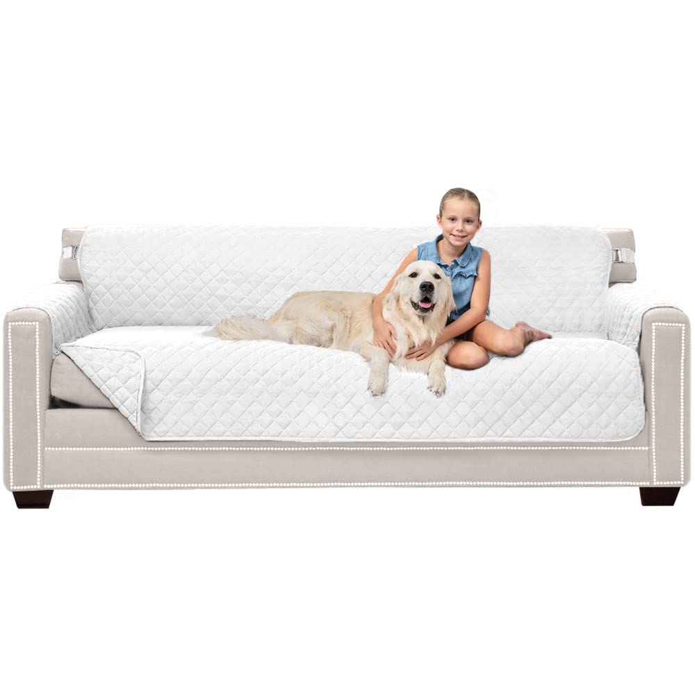 Sofa Shield® Couch Sofa Slip Cover for Dogs with Strap, Navy Sand