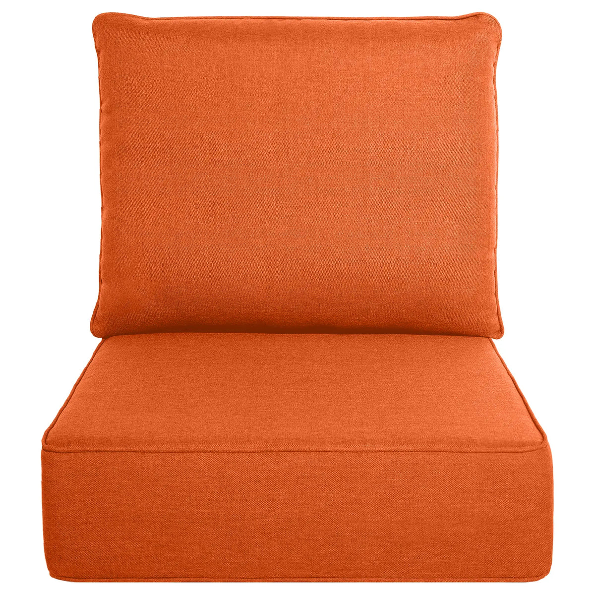Belord Luxury 6" Thick Cushion Set - 22x24in 28D Sponge Filling, Fade-Resistant, Water-Resistant, Spill-Proof, Removable for Outdoor Chairs, Swing Lounge Cushions, Patio Set Furniture