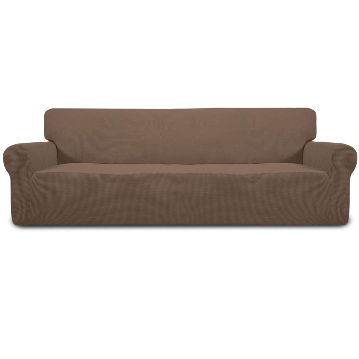 Easy-Going Stretch Couch Covers for Sofa Washable Large Chocolate