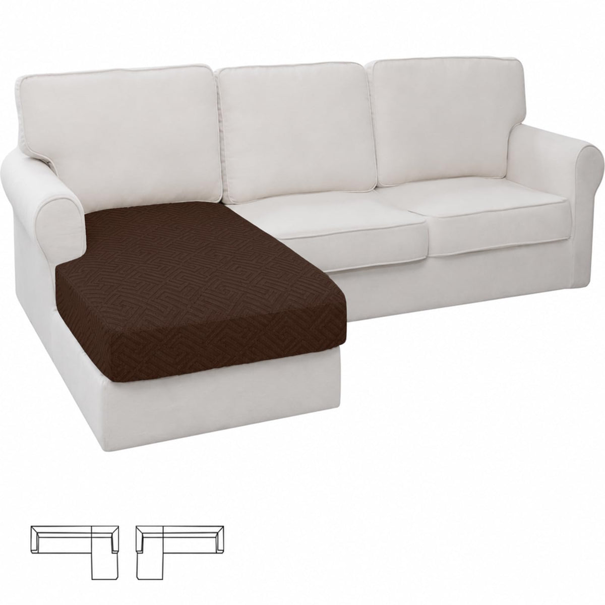 XINEAGE 4-Piece Stretch Sofa Cover, Washable Couch Covers for Dog