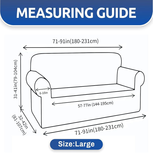XINEAGE Stretch Jacquard Sofa Cover, Non Slip Sofa Slipcover for Dog