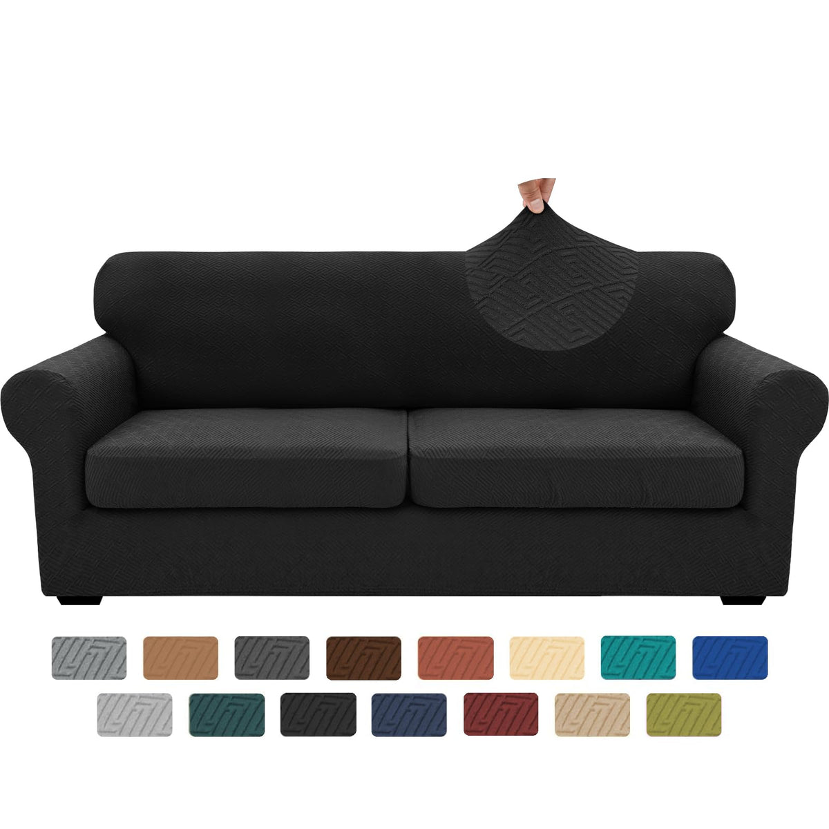 XINEAGE 4-Piece Stretch Sofa Cover, Washable Couch Covers for Dog