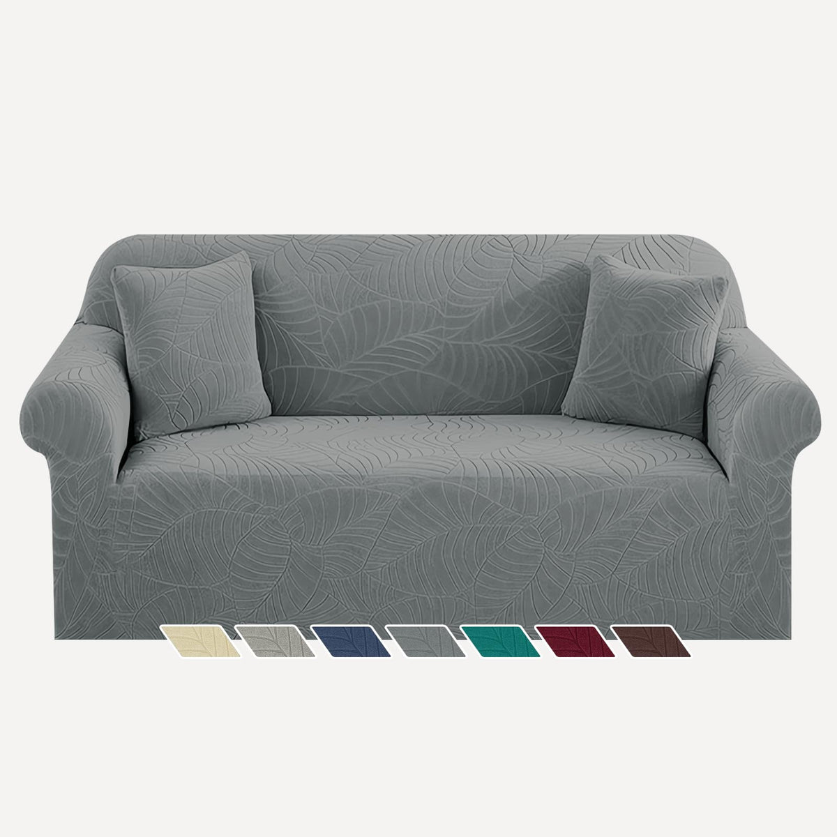 YEMYHOM Couch Cover Latest Jacquard Design High Stretch Sofa Covers for 3 Cushion Couch, Pet Dog Cat Proof Slipcover Non Slip Magic Elastic Furniture Protector (Sofa, Light Gray)