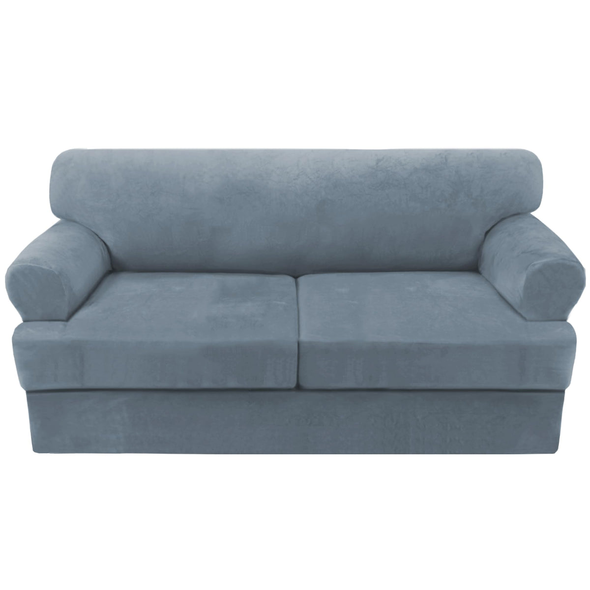 H.VERSAILTEX Sofa Cover 4 Piece T Cushion Sofa Slipcovers Couch Cover Furniture Protector Stretch T Cushion Sofa Covers for 3 Cushion Couch with 3 Individual T Cushion Covers, Ivory