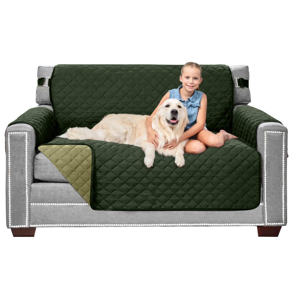Sofa Shield® Couch Sofa Slip Cover for Dogs with Strap, Navy Sand