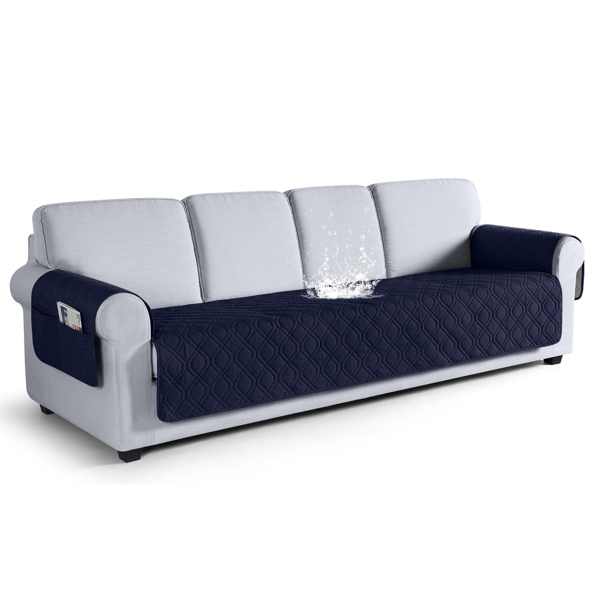 VANSOFY Waterproof Couch Cover for Pets, Dark Gray, 67.3"