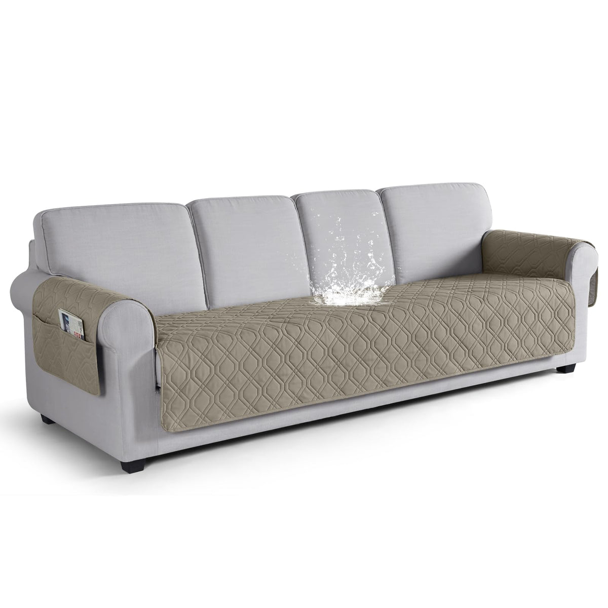 VANSOFY Waterproof Couch Cover for Pets, Dark Gray, 67.3"