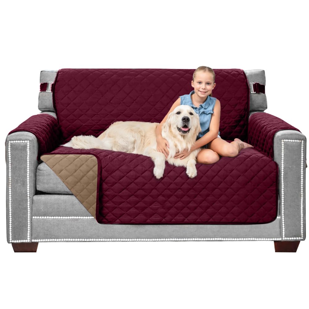 Sofa Shield® Couch Sofa Slip Cover for Dogs with Strap, Navy Sand