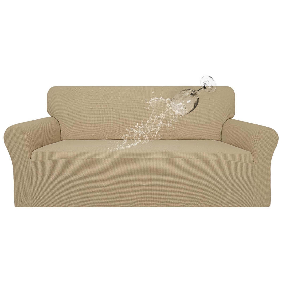 Easy-Going 100% Waterproof Couch Cover, 3 Cushion Couch Slipcover for Sofa
