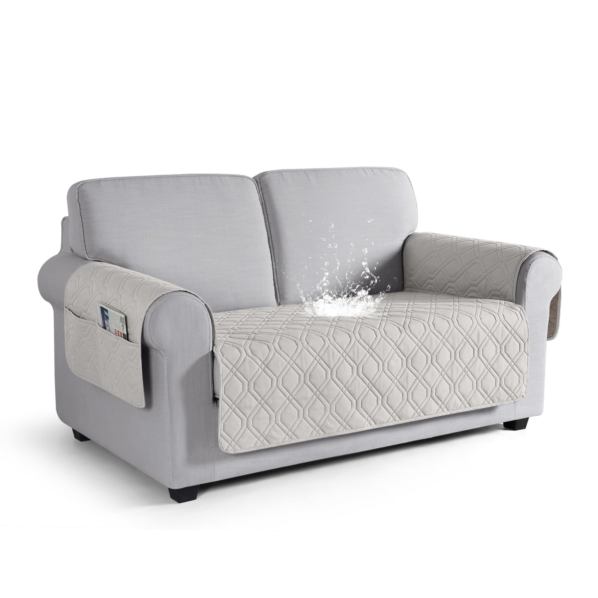VANSOFY Waterproof Couch Cover for Pets, Dark Gray, 67.3"