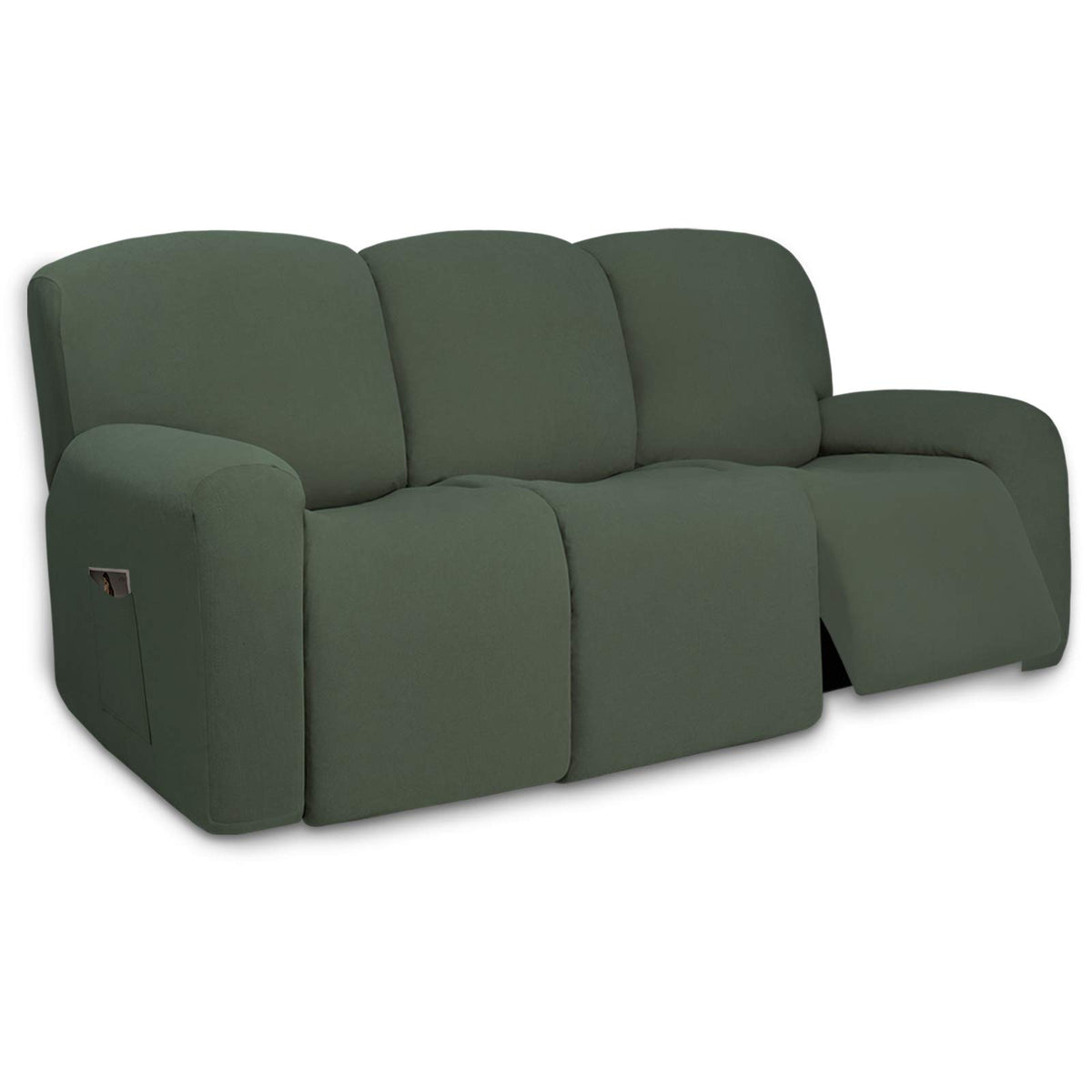 PureFit Stretch Couch Covers for Sofa Large Sofa Slipcovers Chocolate