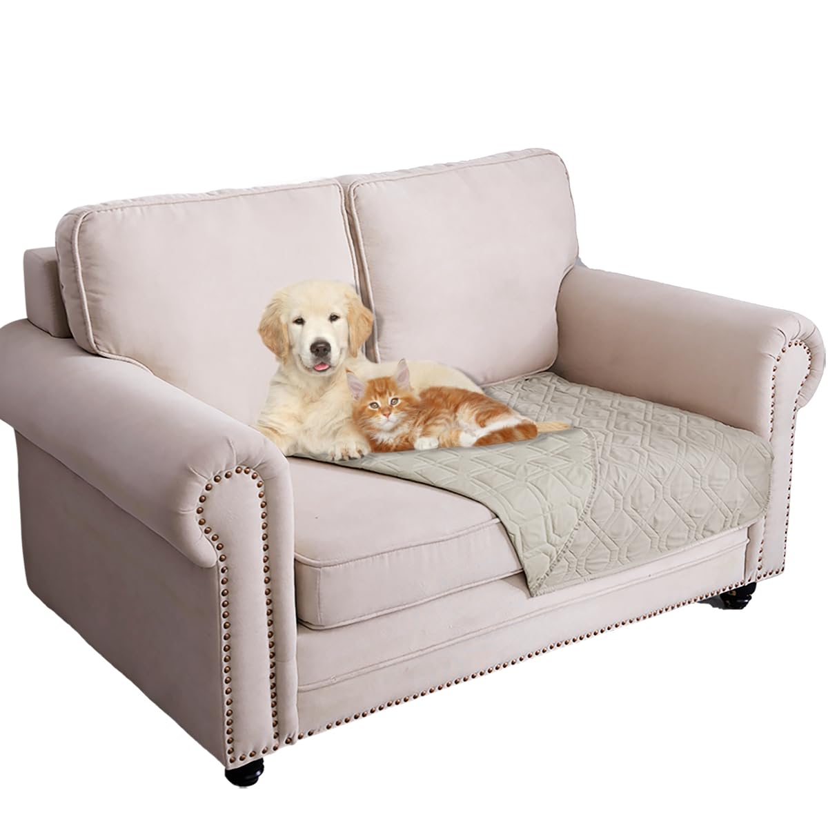 Ameritex Waterproof Dog Bed Blankets Cover for Bed Couch Sofa Reversible