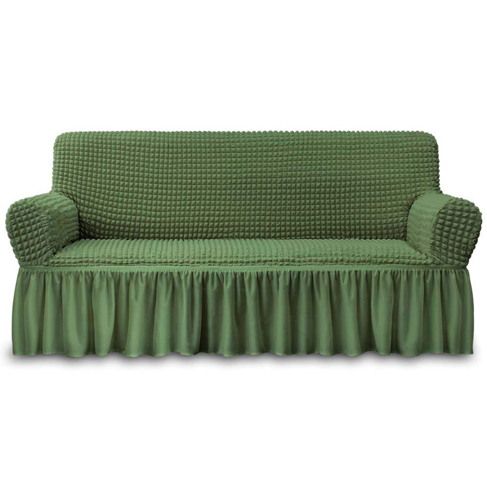 NICEEC Sofa Covers Beige Couch Cover Stretch Sofa Slipcovers with Skirt