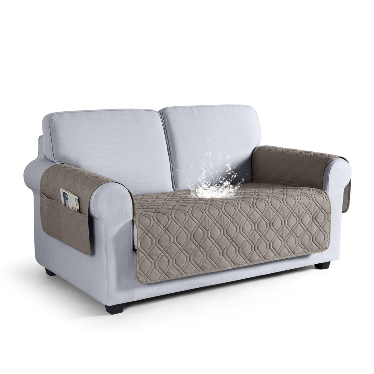 VANSOFY Waterproof Couch Cover for Pets, Dark Gray, 67.3"