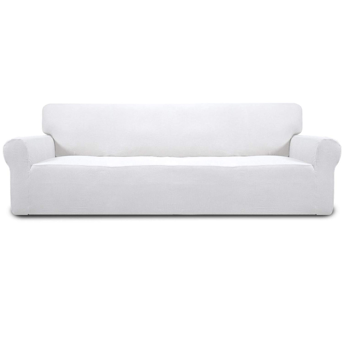 Easy-Going Stretch Loveseat Couch Covers Washable Dark Gray