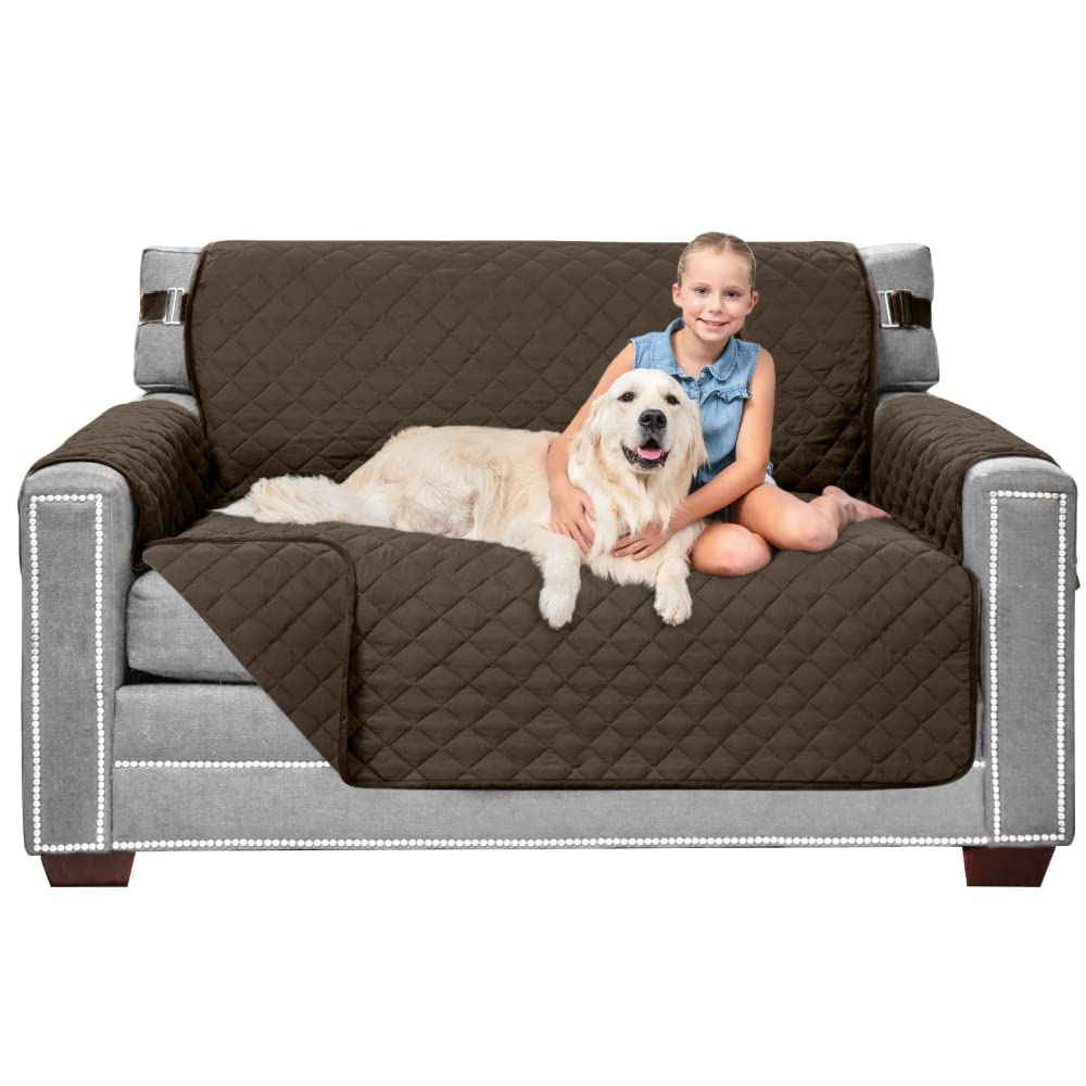Sofa Shield® Couch Sofa Slip Cover for Dogs with Strap, Navy Sand