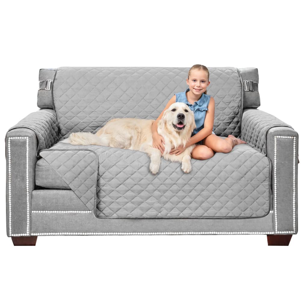 Sofa Shield® Couch Sofa Slip Cover for Dogs with Strap, Navy Sand