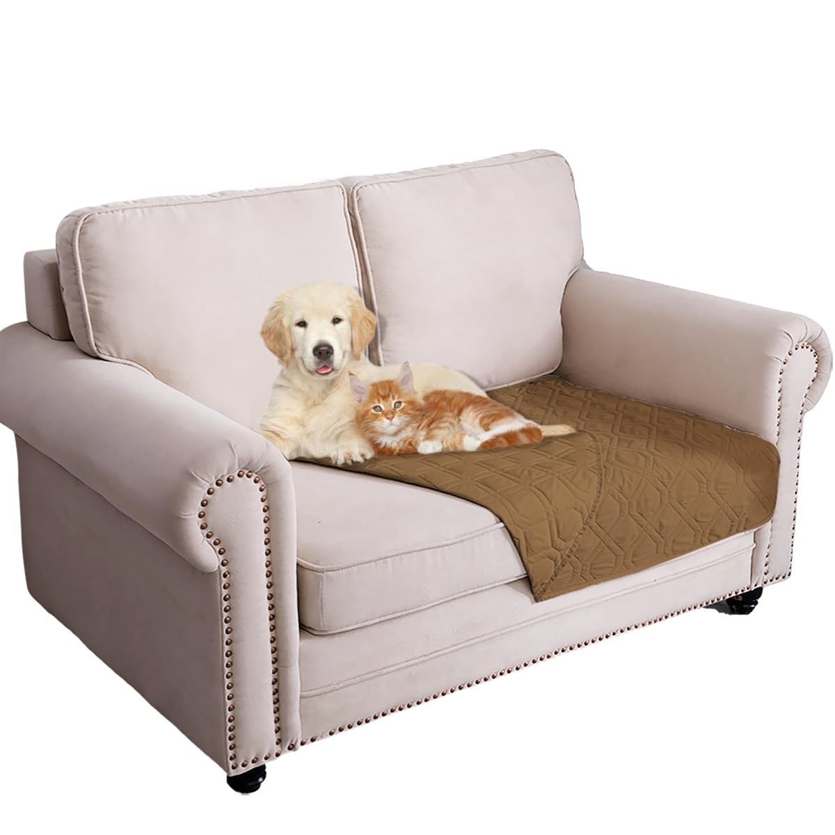 Ameritex Waterproof Dog Bed Blankets Cover for Bed Couch Sofa Reversible