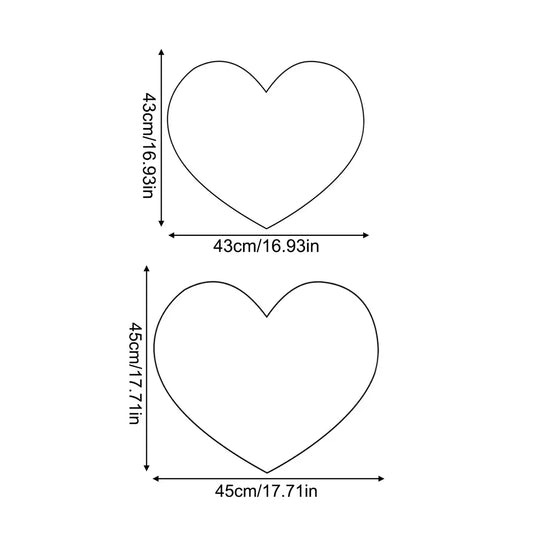 Faux Wool Heart Pillow Cover, Soft Furry Cushion, Soft and Comfortable, Easy to Wash, Foldable and Detachable, Ideal for Living Room and Bedroom Decor, Bedroom Decorative Accessories, Room Cozy Accessories