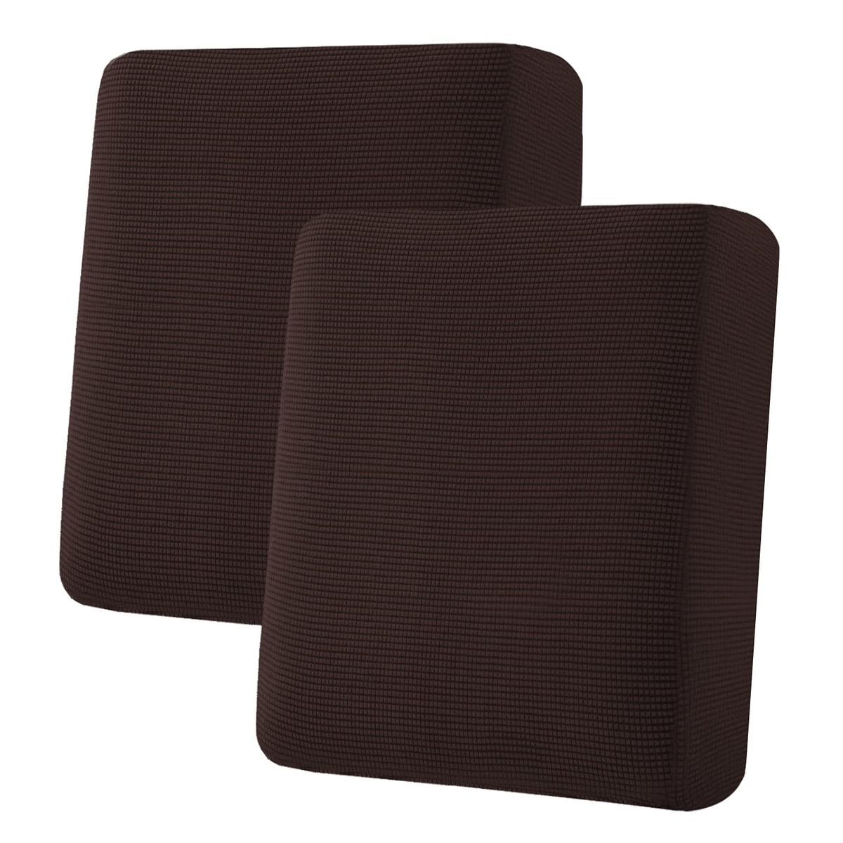 H.VERSAILTEX Super Stretch Individual Seat Cushion/Couch Slipcover Sets Thick Jacquard Textured Twill Fabric (3 Piece Sofa Covers, Sand)