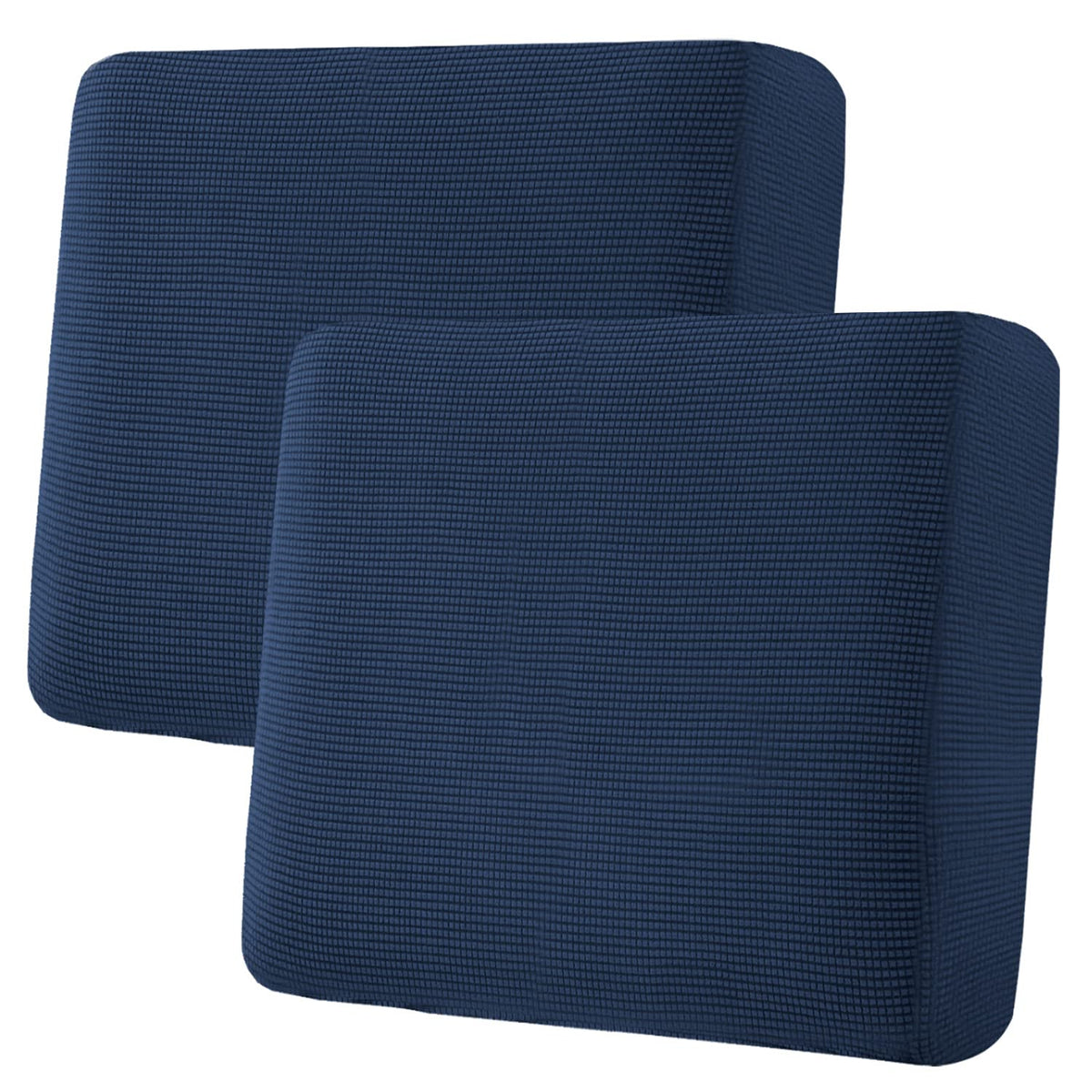 H.VERSAILTEX Super Stretch Individual Seat Cushion/Couch Slipcover Sets Thick Jacquard Textured Twill Fabric (3 Piece Sofa Covers, Sand)