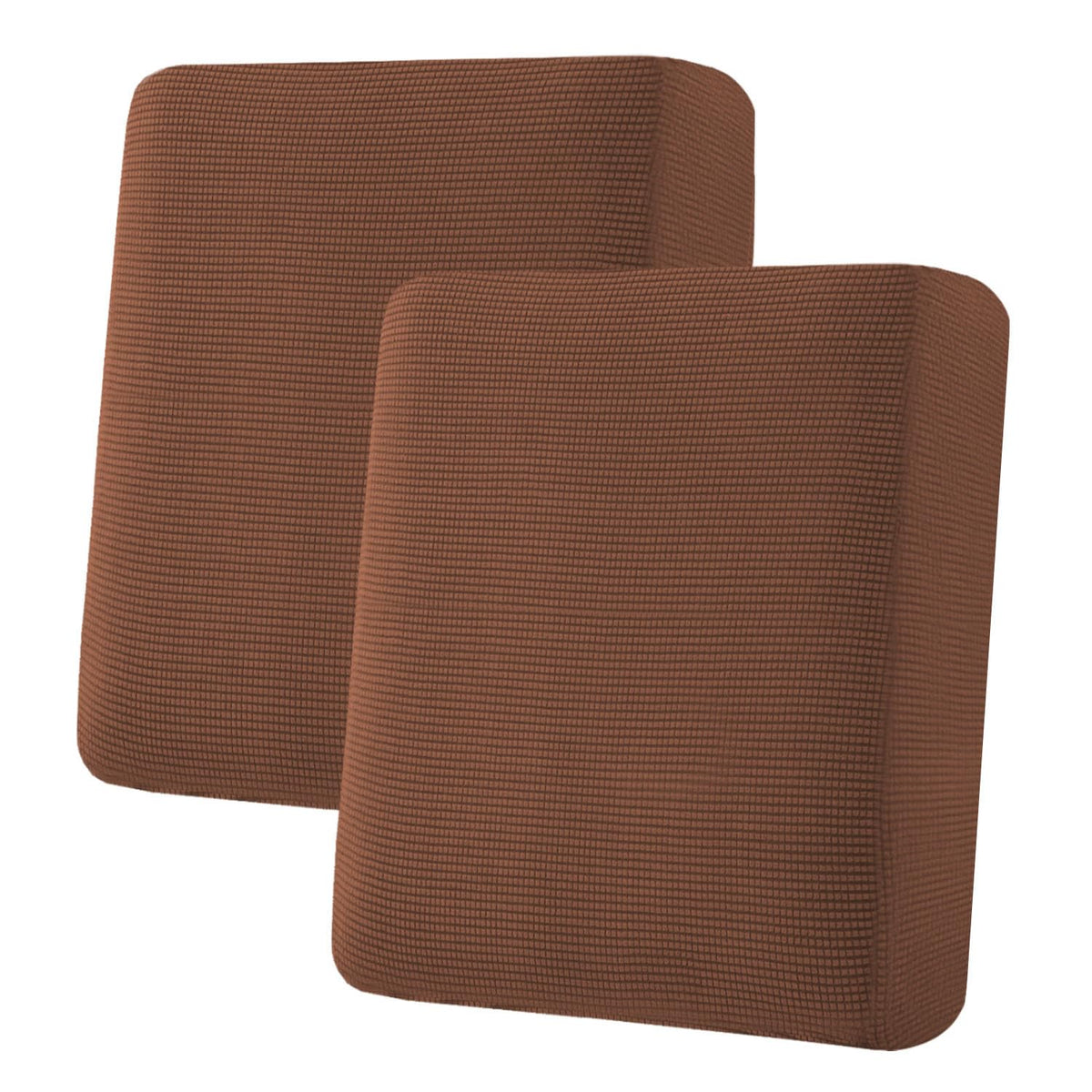 H.VERSAILTEX Super Stretch Individual Seat Cushion/Couch Slipcover Sets Thick Jacquard Textured Twill Fabric (3 Piece Sofa Covers, Sand)