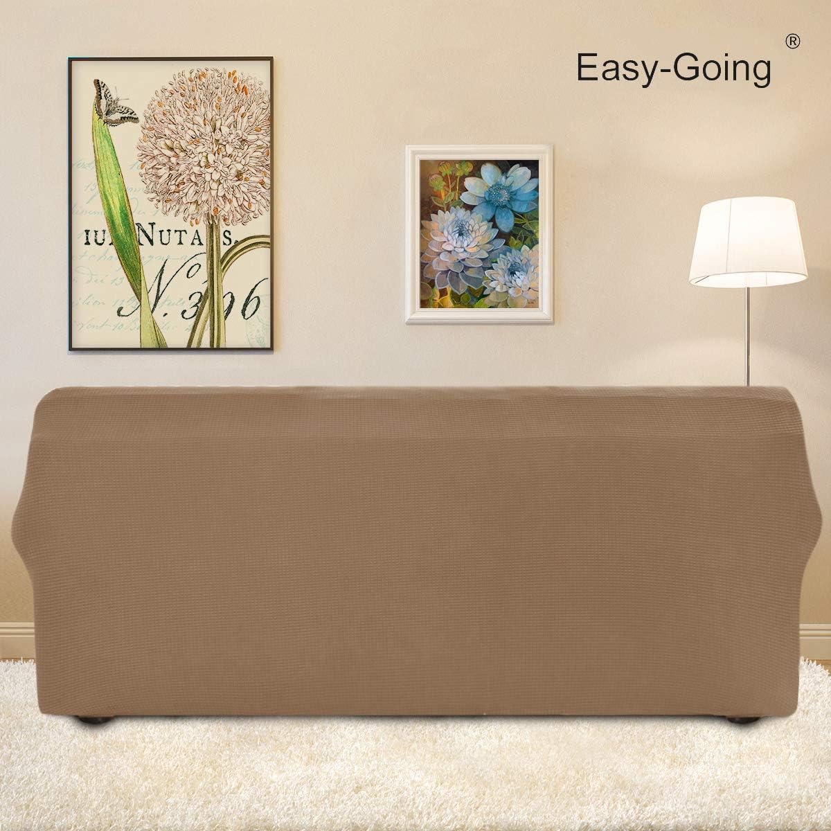 Easy-Going Stretch Couch Covers for Sofa Washable Large Camel