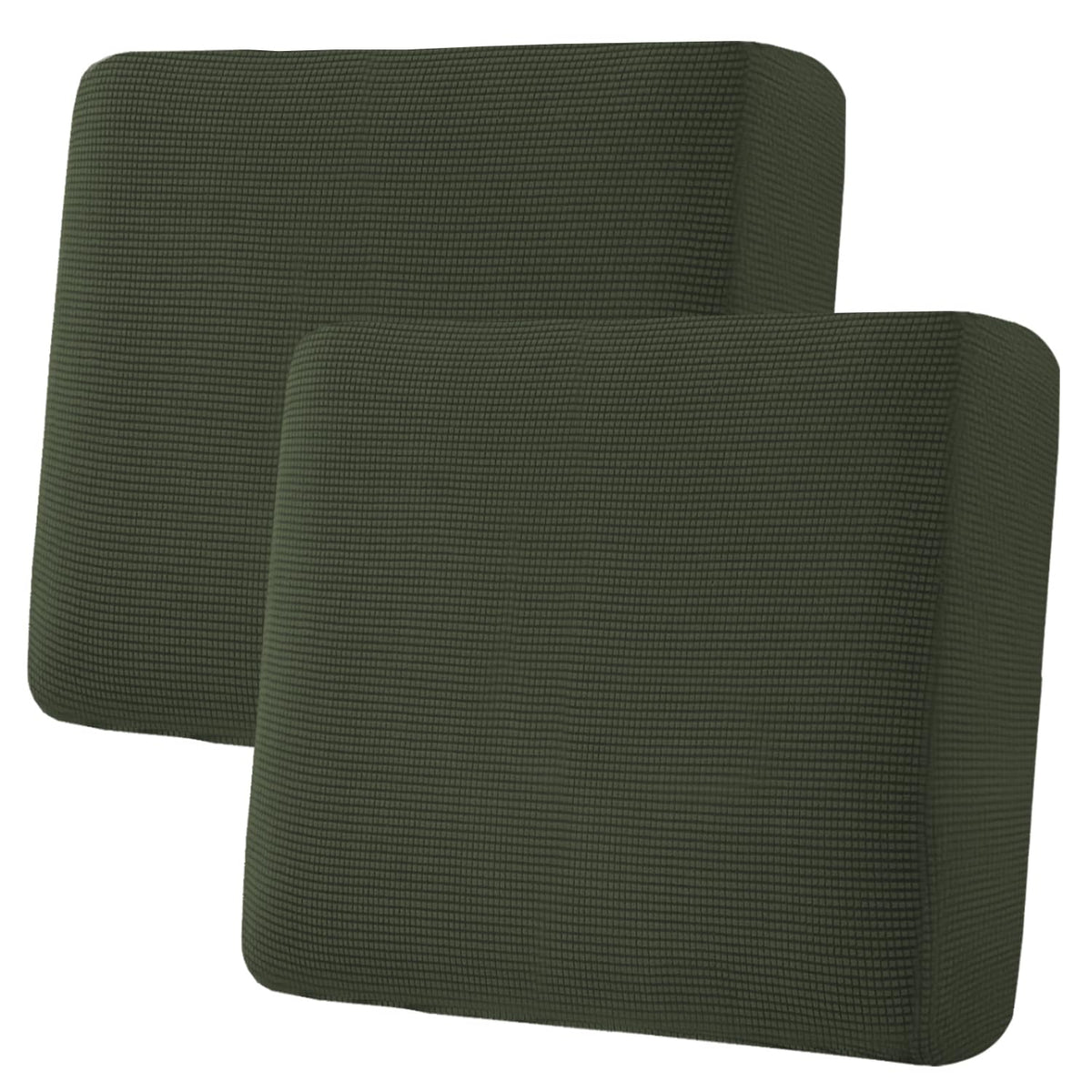 H.VERSAILTEX Super Stretch Individual Seat Cushion/Couch Slipcover Sets Thick Jacquard Textured Twill Fabric (3 Piece Sofa Covers, Sand)