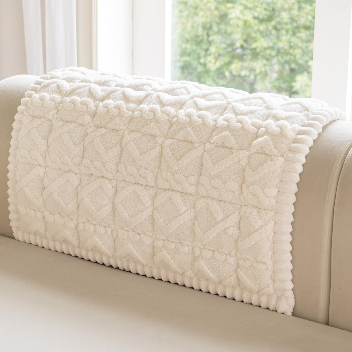 OstepDecor Couch Cover for Dogs, Washable Non Slip Sofa Cover for Pets