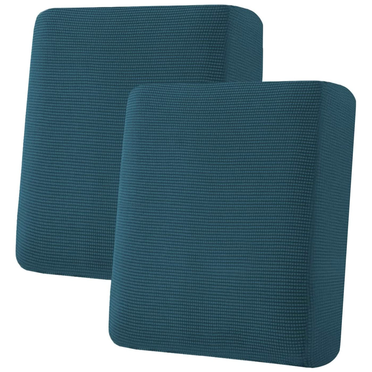 H.VERSAILTEX Super Stretch Individual Seat Cushion/Couch Slipcover Sets Thick Jacquard Textured Twill Fabric (3 Piece Sofa Covers, Sand)