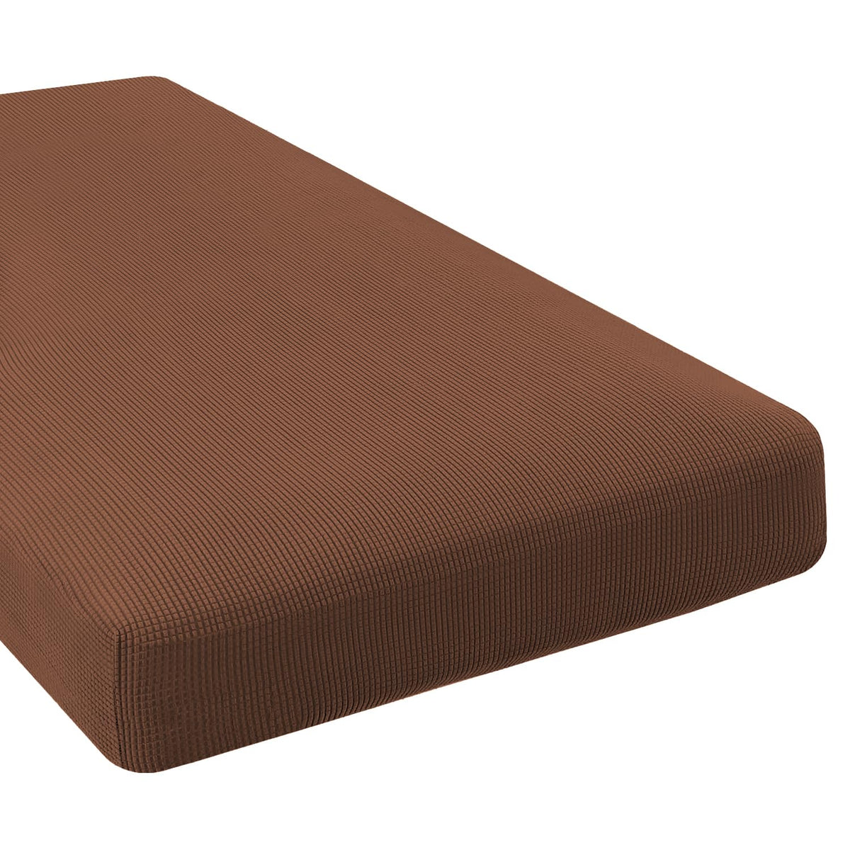 H.VERSAILTEX Super Stretch Individual Seat Cushion/Couch Slipcover Sets Thick Jacquard Textured Twill Fabric (3 Piece Sofa Covers, Sand)
