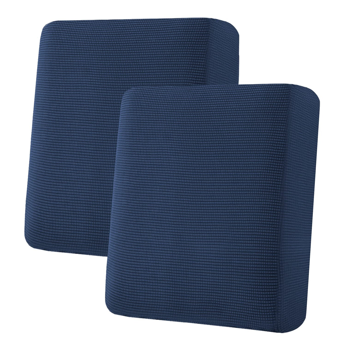 H.VERSAILTEX Super Stretch Individual Seat Cushion/Couch Slipcover Sets Thick Jacquard Textured Twill Fabric (3 Piece Sofa Covers, Sand)