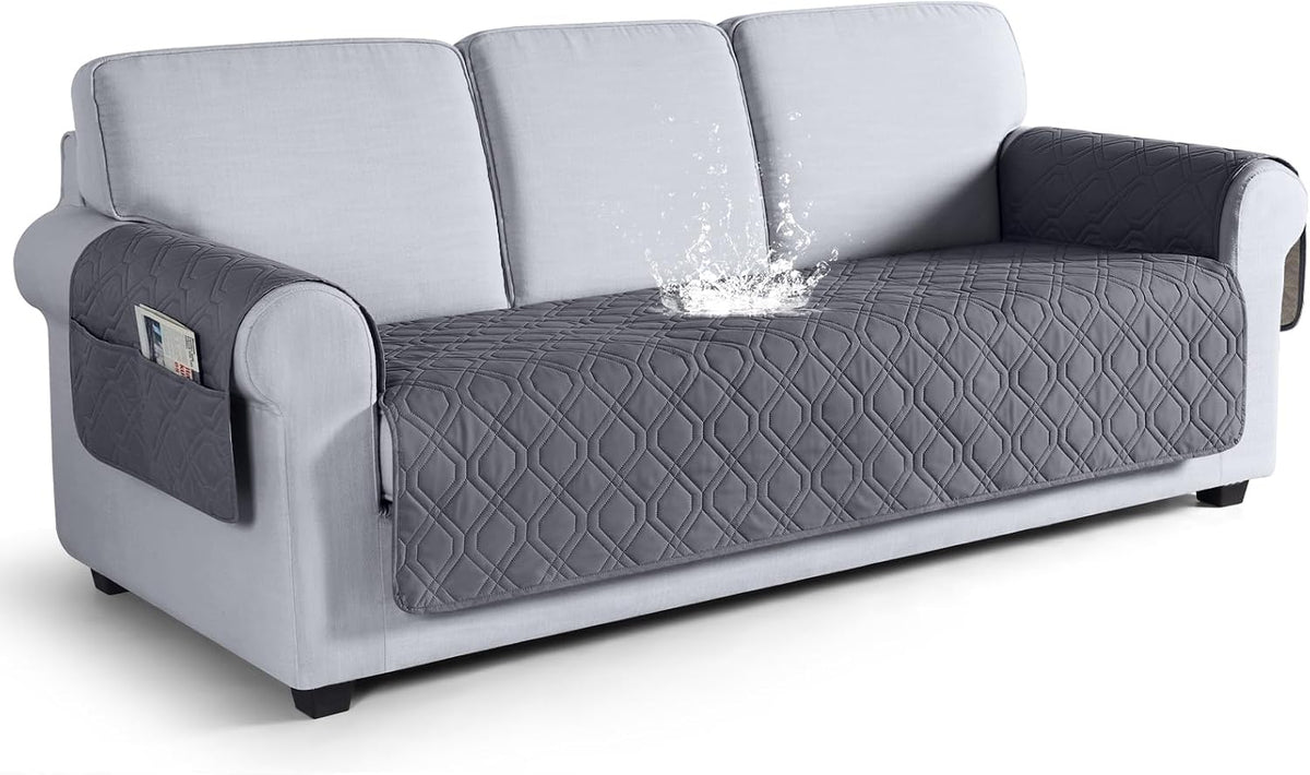 VANSOFY Waterproof Couch Cover for Pets, Dark Gray, 67.3"