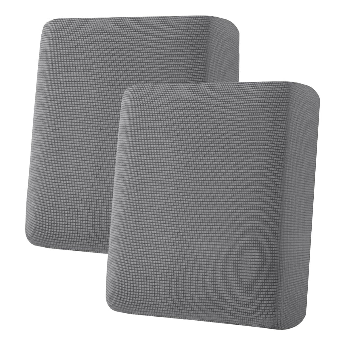 H.VERSAILTEX Super Stretch Individual Seat Cushion/Couch Slipcover Sets Thick Jacquard Textured Twill Fabric (3 Piece Sofa Covers, Sand)