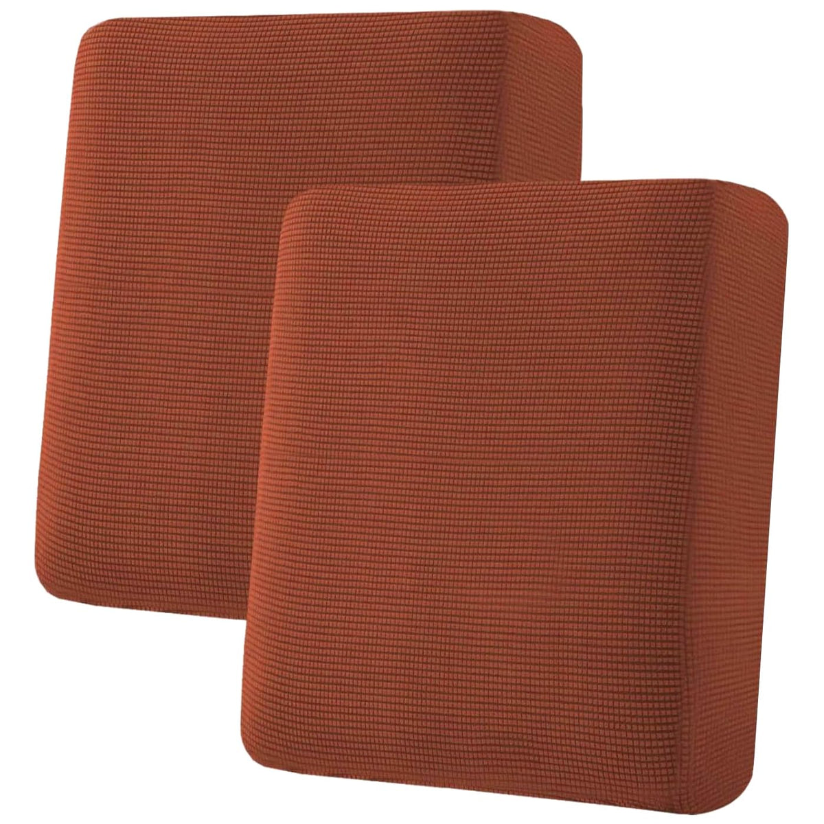 H.VERSAILTEX Super Stretch Individual Seat Cushion/Couch Slipcover Sets Thick Jacquard Textured Twill Fabric (3 Piece Sofa Covers, Sand)