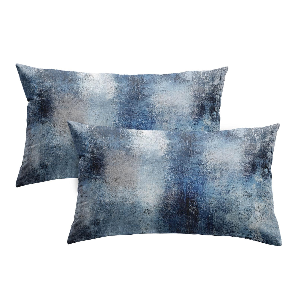 Britimes Throw Pillow Covers Set of 2, 18 x 18 Inch, Grey Brown Beige