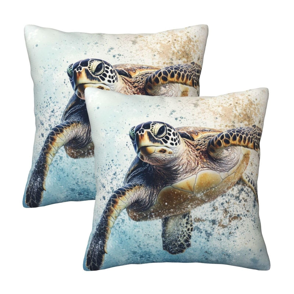Landscape Throw Pillow Covers 18x18 Inch Set of 2 Western Decorative Cushion Cases for Couch Living Room Bedroom