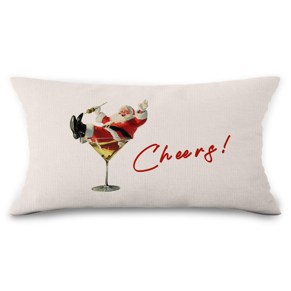 Vintage Christmas Tree Fireplace Throw Pillow Covers