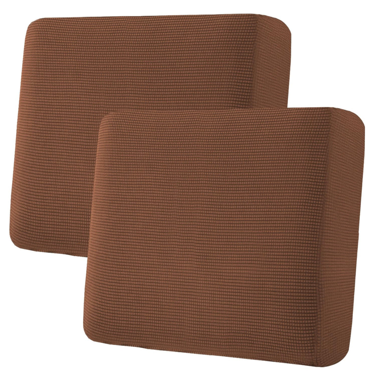 H.VERSAILTEX Super Stretch Individual Seat Cushion/Couch Slipcover Sets Thick Jacquard Textured Twill Fabric (3 Piece Sofa Covers, Sand)