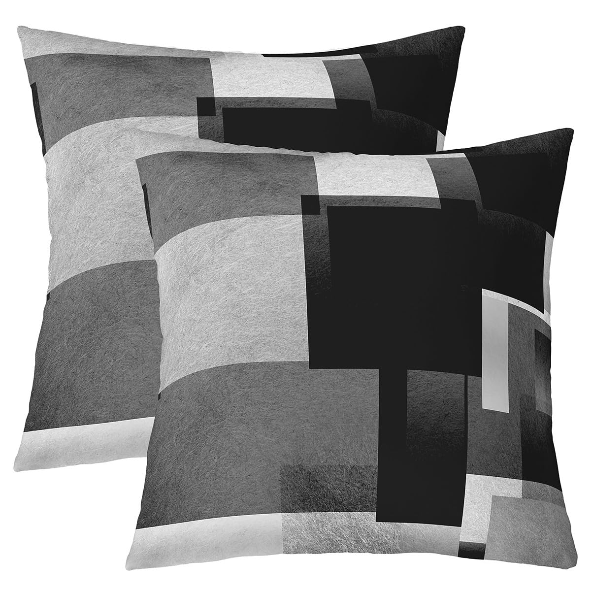 Feelyou Throw Geometric Square Pillow Covers 18x18 Inches