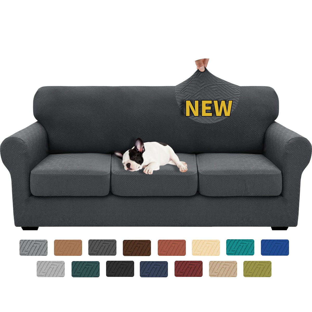 XINEAGE 4-Piece Stretch Sofa Cover, Washable Couch Covers for Dog