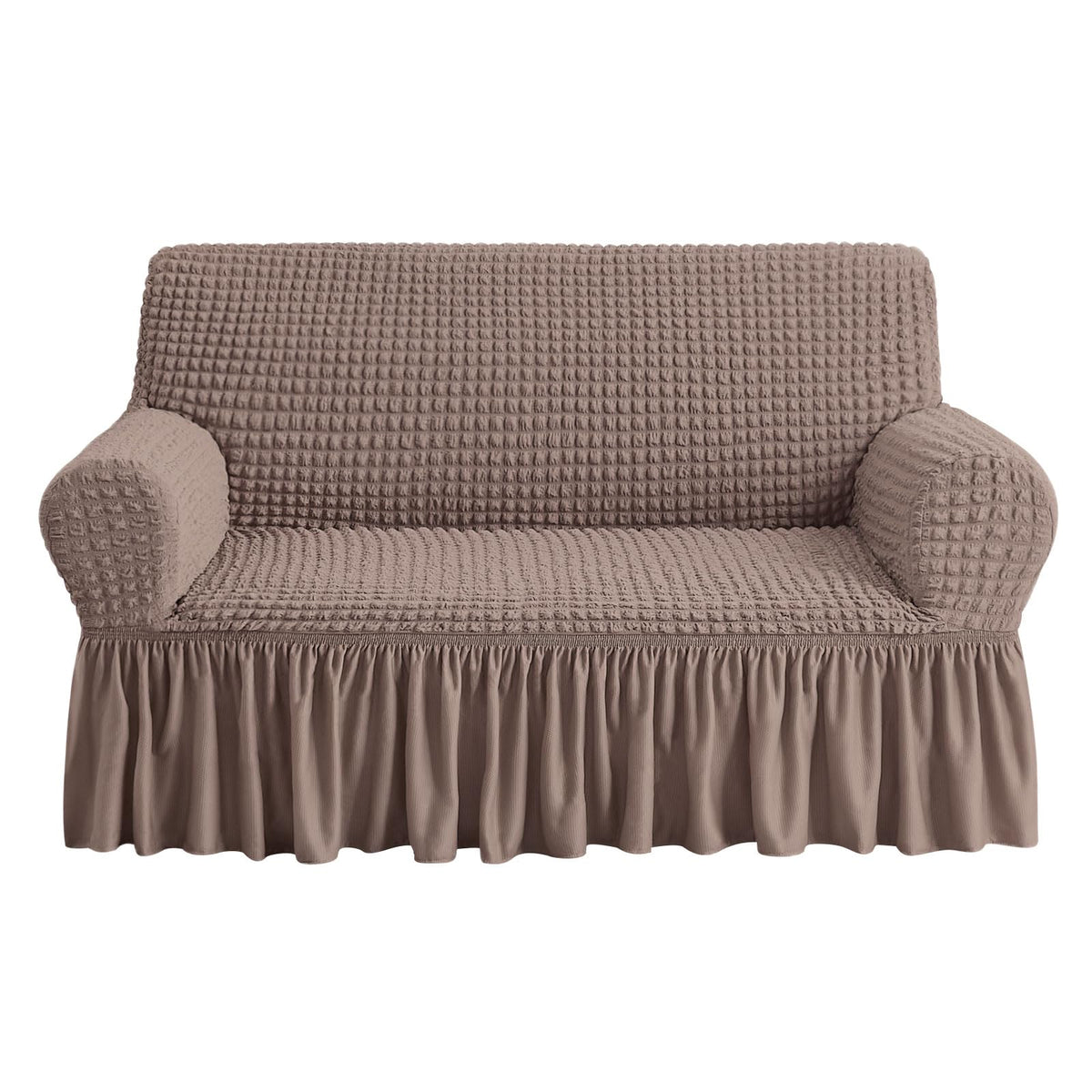 NICEEC Sofa Covers Beige Couch Cover Stretch Sofa Slipcovers with Skirt