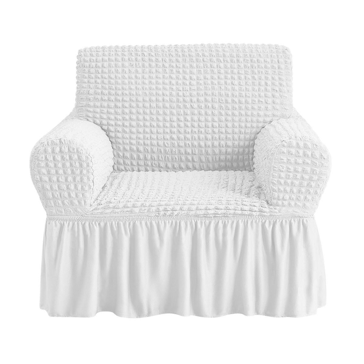 NICEEC Sofa Covers Beige Couch Cover Stretch Sofa Slipcovers with Skirt