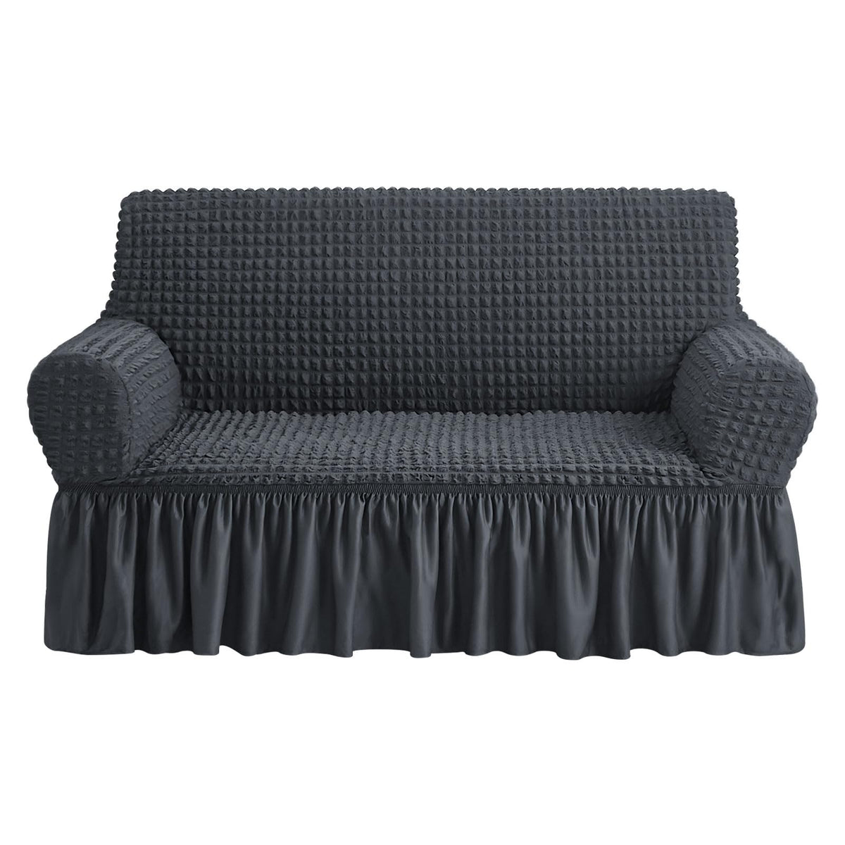 NICEEC Sofa Covers Beige Couch Cover Stretch Sofa Slipcovers with Skirt